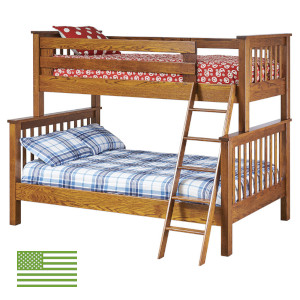 Amish Makenzie Twin & Full Bunk Bed